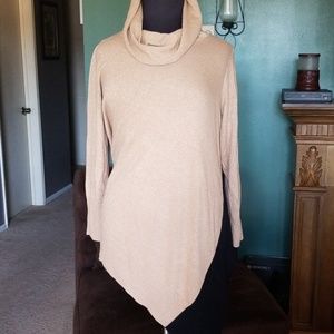 Alfani cowl neck gold tunic